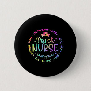 Badge Rond 5 Cm Infirmière Psychiatrique Rn Santé mentale Psycholo