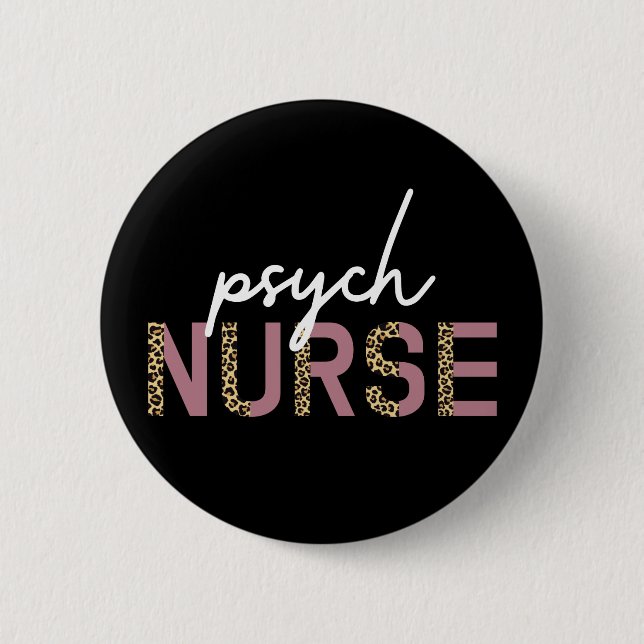 Badge Rond 5 Cm Infirmière psychique | Cadeaux pour infirmière en  (Devant)