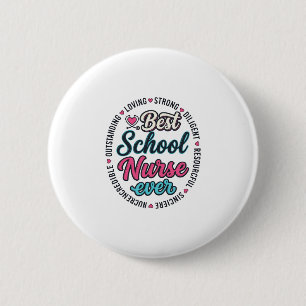 Badge Rond 5 Cm Infirmière scolaire Ever Vintage Engraving Shirt D