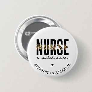Badge Rond 5 Cm Infirmière sur mesure NP cheetah Graduation
