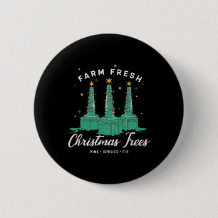 Badge Rond 5 Cm Infirmière thérapeute respiratoire Ferme de Noël f
