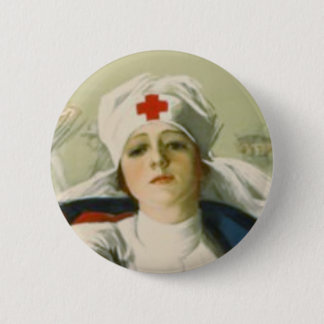 Badge Rond 5 Cm Infirmière vintage