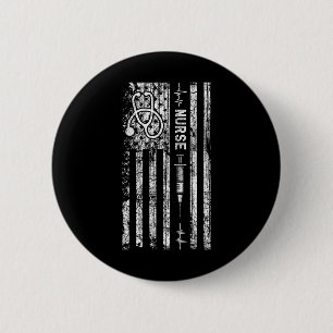 Badge Rond 5 Cm Infirmière vintage américaine