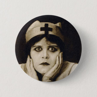Badge Rond 5 Cm Infirmière vintage theda bara drôle