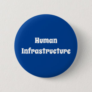 Badge Rond 5 Cm Infrastructure humaine