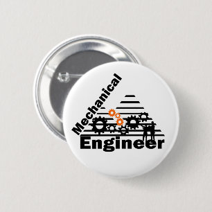 Badge Rond 5 Cm Ingénierie mécanique Ingénieur drôle