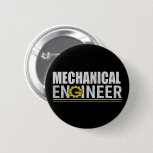Badge Rond 5 Cm Ingénierie mécanique Ingénieur drôle