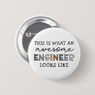 Badge Rond 5 Cm Ingénieur Drôle génial ingénieur   Ingénierie
