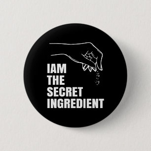 Badge Rond 5 Cm Ingrédient Secret Cuisine Drôle Chef Roi Drôle Co