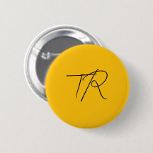 Initiales personnalisées typographiques simples mi