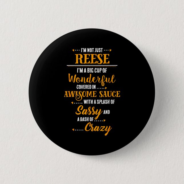 Badge Rond 5 Cm Inked Creation - Reese Big Cup Of Awesome Sy Cly C (Devant)
