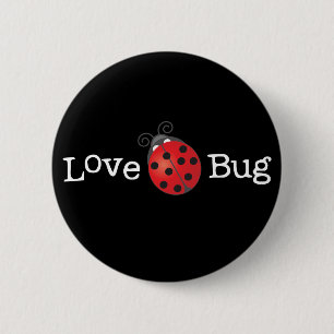 Badge Rond 5 Cm Insecte d'amour - coccinelle