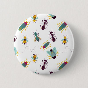Badge Rond 5 Cm insectes de petits insectes