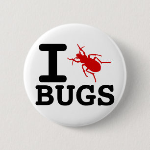 Badge Rond 5 Cm Insectes du coeur I