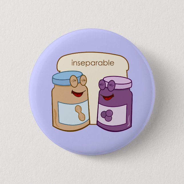 Badge Rond 5 Cm Inséparable (Devant)