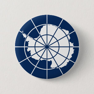 Badge Rond 5 Cm Insigne antarctique de symbole de drapeau