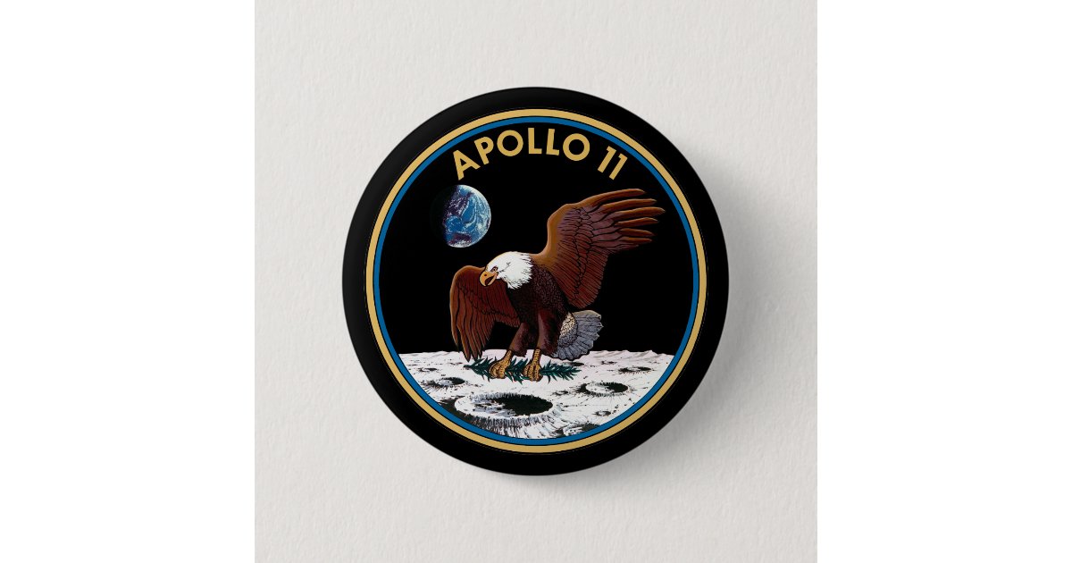 Badge Rond 5 Cm Insigne Apollo 11 | Zazzle.fr