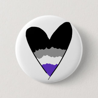 Badge Rond 5 Cm Insigne asexuel de fierté
