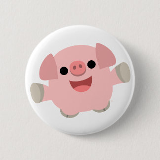 Badge Rond 5 Cm Insigne câlin de bouton de porc de bande dessinée
