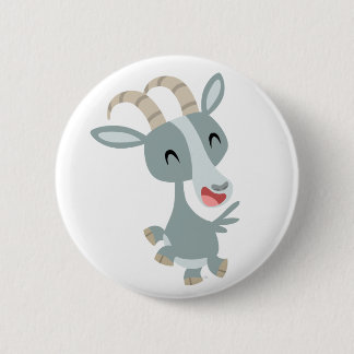 Badge Rond 5 Cm Insigne caracolant de bouton de chèvre de bande