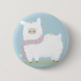 Badge Rond 5 Cm Insigne d'alpaga de Kawaii