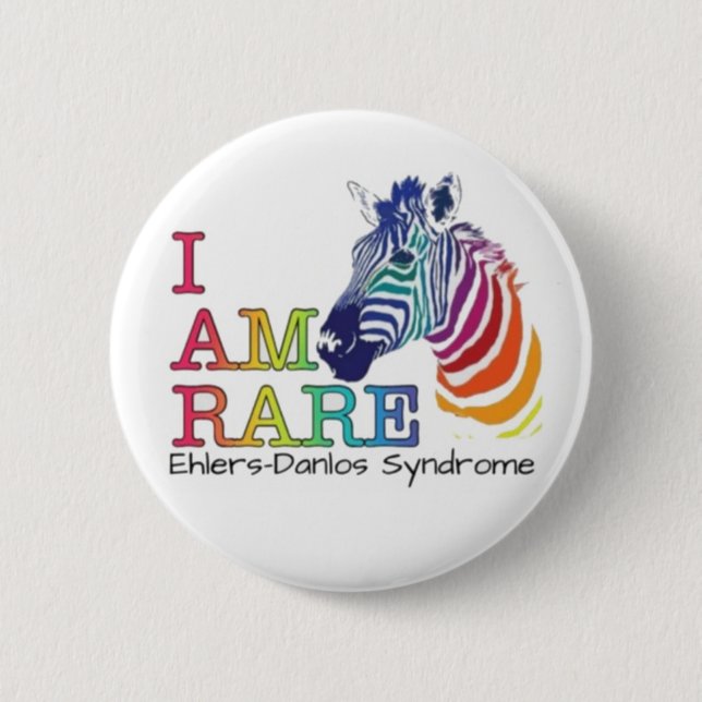 Badge Rond 5 Cm Insigne de 2,25 po - Syndrome d'Ehlers-Danlos (Devant)