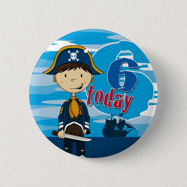 Badge Rond 5 Cm Insigne de bouton d'anniversaire de scène de (Devant)