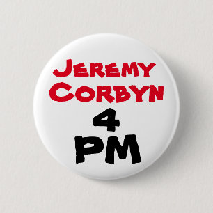 Badge Rond 5 Cm Insigne de bouton "de 16h de Jeremy Corbyn"