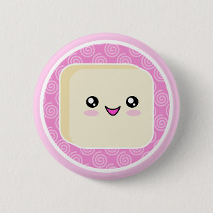 Badge Rond 5 Cm Insigne de bouton de gâteau de Kawaii Mochi