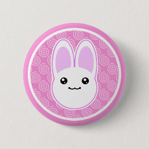 Badge Rond 5 Cm Insigne de bouton de lapin de Kawaii Usagi