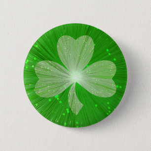 Badge Rond 5 Cm Insigne de bouton de shamrock