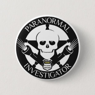 Badge Rond 5 Cm Insigne de bouton d'investigateur de Pranormal