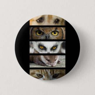 Badge Rond 5 Cm Insigne de bouton - yeux d'animaux