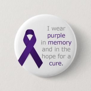 Badge Rond 5 Cm Insigne de Cancer pancréatique