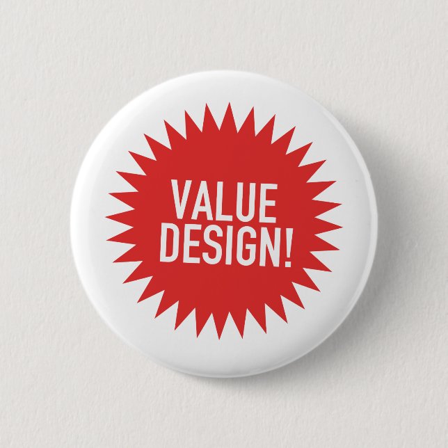 Badge Rond 5 Cm Insigne de conception de valeur (Devant)