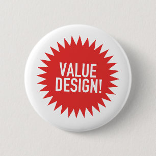 Badge Rond 5 Cm Insigne de conception de valeur