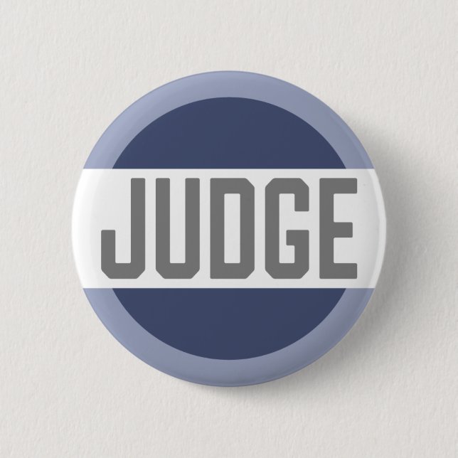 Badge Rond 5 Cm Insigne de Faux procès de juge de concours (Devant)