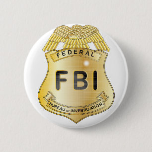 Badge Rond 5 Cm Insigne de FBI