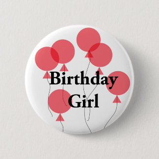 Badge Rond 5 Cm Insigne de fille d'anniversaire