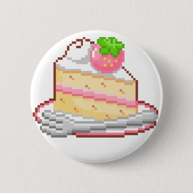 Badge Rond 5 Cm Insigne de gâteau de Kawaii (Devant)