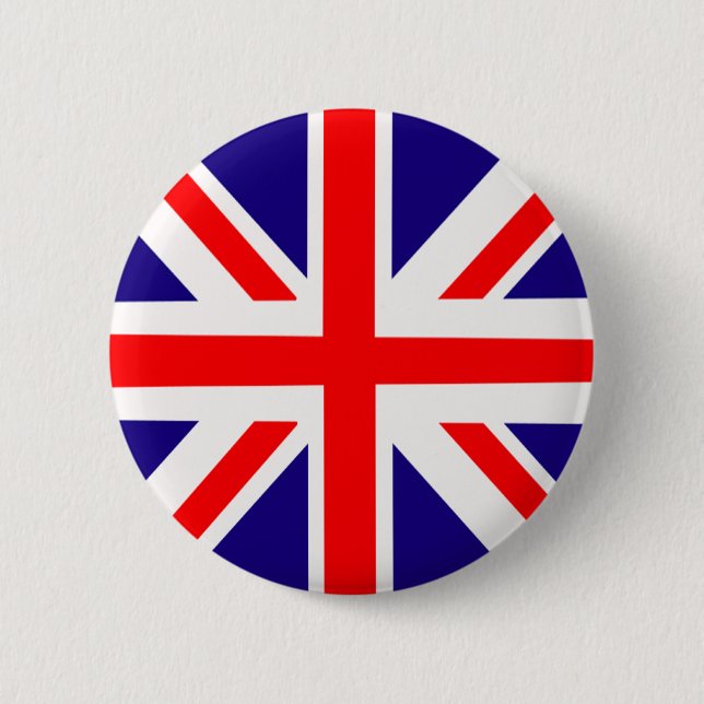Badge Rond 5 Cm Insigne de goupille d'Union Jack (Devant)