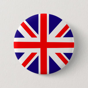 Badge Rond 5 Cm Insigne de goupille d'Union Jack