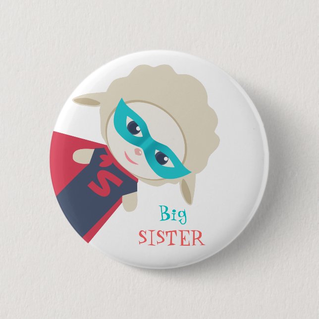 Badge Rond 5 Cm Insigne de grande soeur (Devant)
