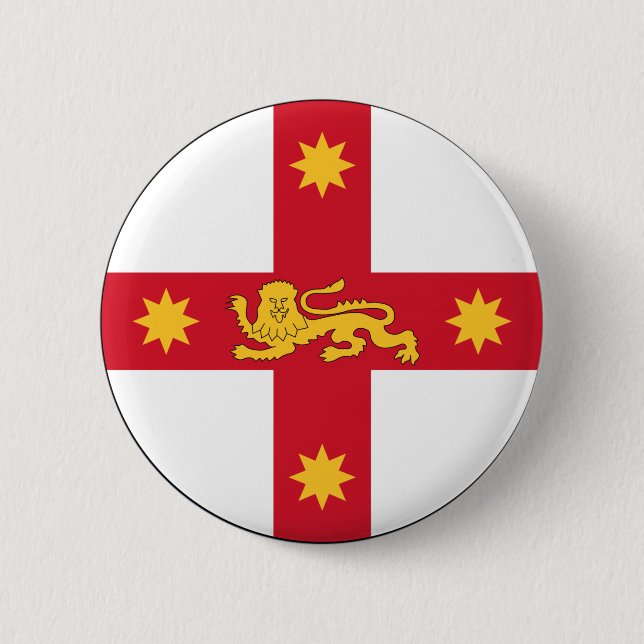 Badge Rond 5 Cm Insigne de la Nouvelle-Galles du Sud, Australie (Devant)