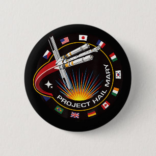 Badge Rond 5 Cm Insigne de mission spatiale