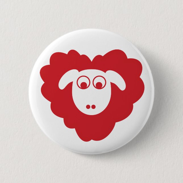 Badge Rond 5 Cm Insigne de moutons (Devant)