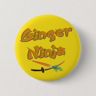 Badge Rond 5 Cm insigne de ninja de gingembre
