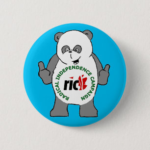 Badge Rond 5 Cm Insigne de panda de RIC