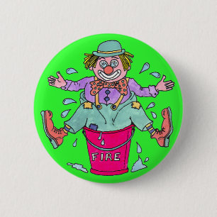 Badge Rond 5 Cm Insigne de Pin de bouton de câpres de clown