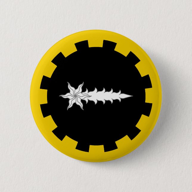 Badge Rond 5 Cm Insigne de population des terres batables (Devant)